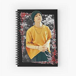 Mark Lee SuperM Korean K-pop Floral Design Spiral Notebook
