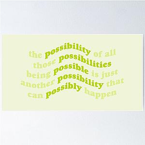 NCT Mark Lee The Possibility of All Possibilities Being Possible Can Happen Poster