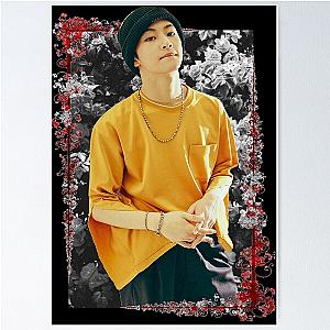 Mark Lee SuperM Kpop Korean Floral Design Poster