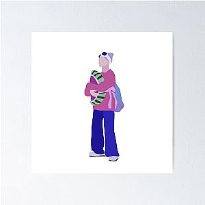 Mark Lee Watermelon Balloon Digital Illustration Poster