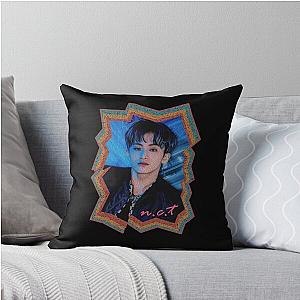 Mark Lee NCT Korean Kpop Retro Oil Paint Design Throw Pillow