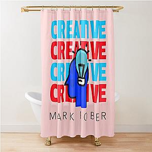 Copy of Be creative like Mark Rober  Shower Curtain