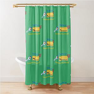 Mark Rober - Quotes Shower Curtain