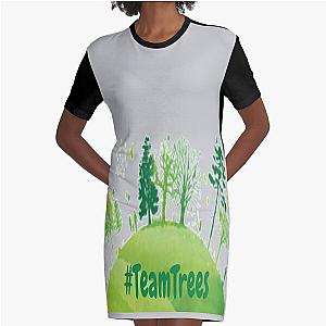 Mark Rober Team Trees Graphic T-Shirt Dress