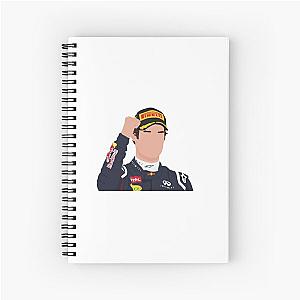 Australian Formula 1 driver Mark Webber celebrating on the podium notebook