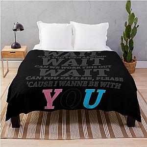 Wait Maroon 5 - Girls Like You, Pop rock Band Throw Blanket