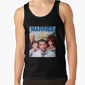 Funny Gift for Married Couples Retro Wave Tank Top