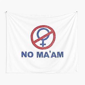 No Ma'am Vintage Married Children Logo Tapestry