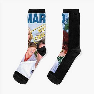 Funny Gift Married With Children Premium Retro Wave Socks