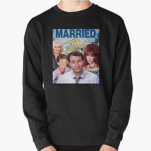 Funny Gift Married With Child Premium Retro Wave Pullover Sweatshirt