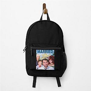 Funny Gift Married With Retro Wave Backpack