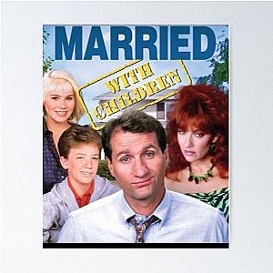 Funny Gift for Married Couples Retro Wave Poster