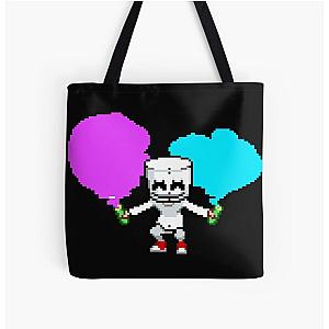 Marshmello illustration All Over Print Tote Bag