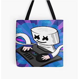 Marshmello  paint art All Over Print Tote Bag