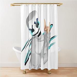 Illustration Marshmello    Shower Curtain