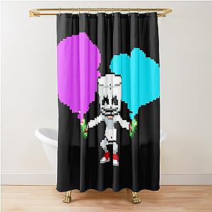 Marshmello illustration Shower Curtain