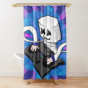 Marshmello  paint art Shower Curtain