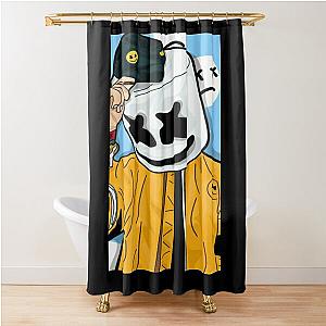 Music - Marshmello Shower Curtain