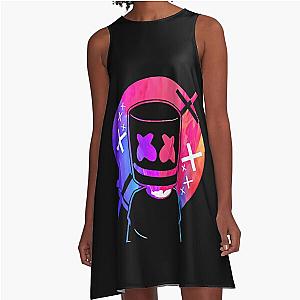 Music - Marshmello A-Line Dress