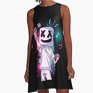 Music - Marshmello A-Line Dress