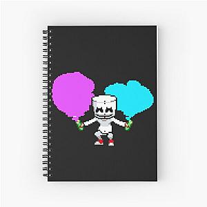 Marshmello illustration Spiral Notebook