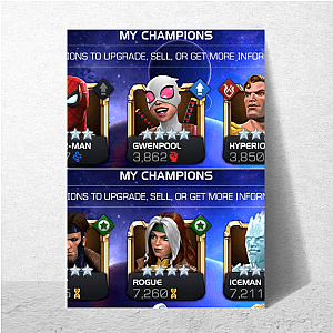 Marvel My Roster Marvel Contest Of Champions Posters