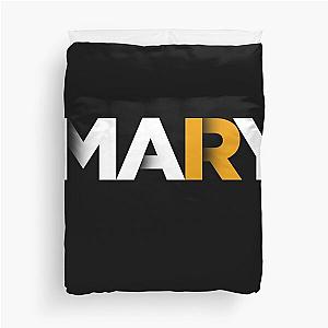 Mary Orange Shadows Duvet Cover