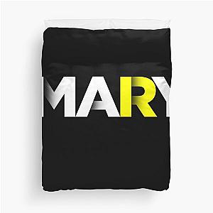 Mary Yellow Shadows Duvet Cover