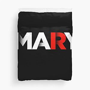 Mary Red Shadows Duvet Cover