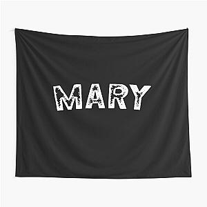 Black T-shirt Gift for Women Named Mary Tapestry