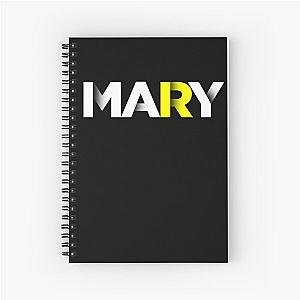 Mary Yellow Shadows Spiral Notebook