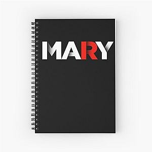 Mary Red Shadows Spiral Notebook