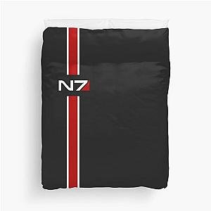 N7 emblem, Mass Effect Duvet Cover