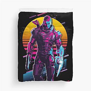 Commander Shepard - Mass Effect *80s Retro* Duvet Cover