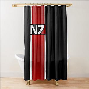 Mass Effect Vertical N7 Shower Curtain