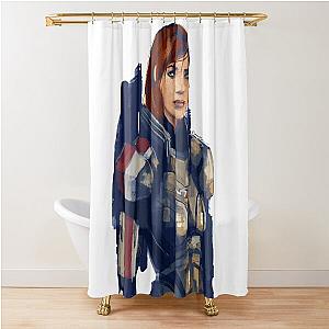 Femshep from Mass Effect Shower Curtain