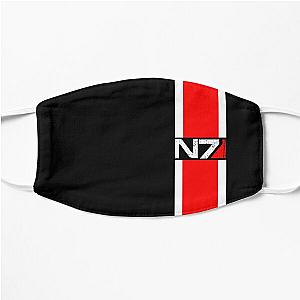 mass effect n7,red Flat Mask