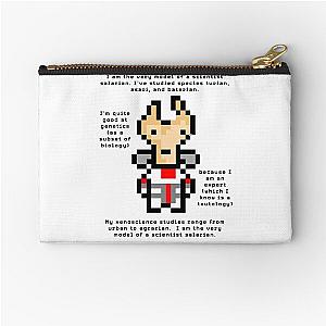 Mass Effect Pixel Art - Mordin - I Am The Very Model of a Scientist Salarian Zipper Pouch