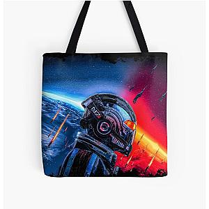 Mass Effect - Shepard All Over Print Tote Bag