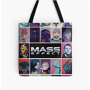 Mass Effect squad pop All Over Print Tote Bag