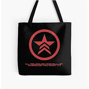 Mass Effect Commander Shepard Renegade Quote All Over Print Tote Bag