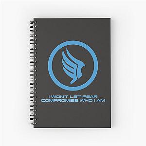 Mass Effect Commander Shepard Paragon Quote Spiral Notebook