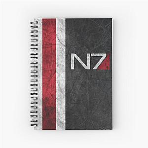 Mass Effect N7 Minimalist Design Spiral Notebook