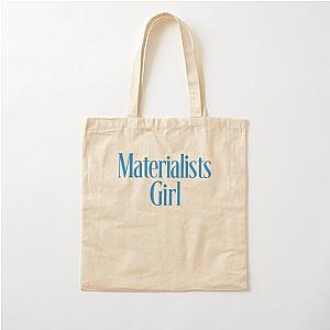 Materialist Girl's Aesthetic Typography T-Shirt Cotton Tote Bag