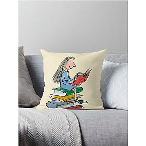 Matilda Reading Throw Pillow