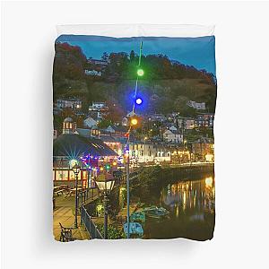 Matlock Bath at Night Duvet Cover