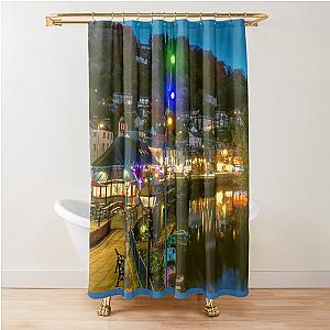 Matlock Bath at Night Shower Curtain