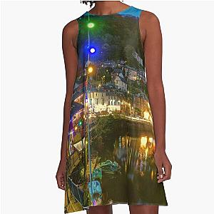 Matlock Bath at Night A line Dress