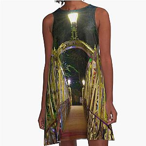 Jubilee Bridge Matlock Bath A Line Dress