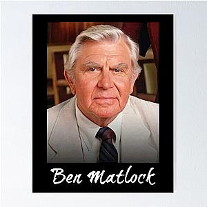 Ben Matlock Vintage TV Lawyer Drama Retro Sitcom Matlock Poster
